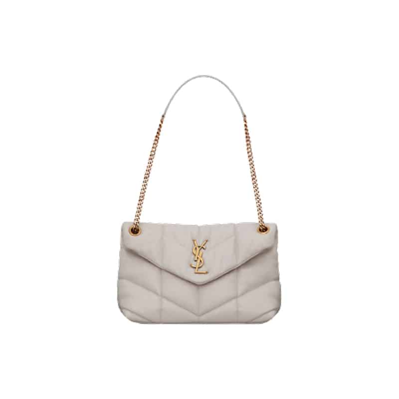 YSL Puffer Small Bag - White