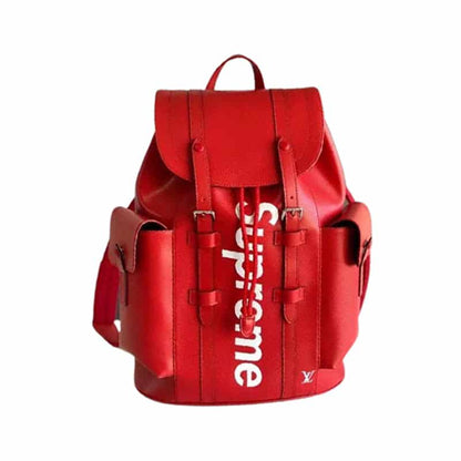 LV X Supreme Christopher PM Backpack - Red