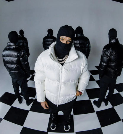 TS Irongate Embossed Puffer Jacket - Black/White