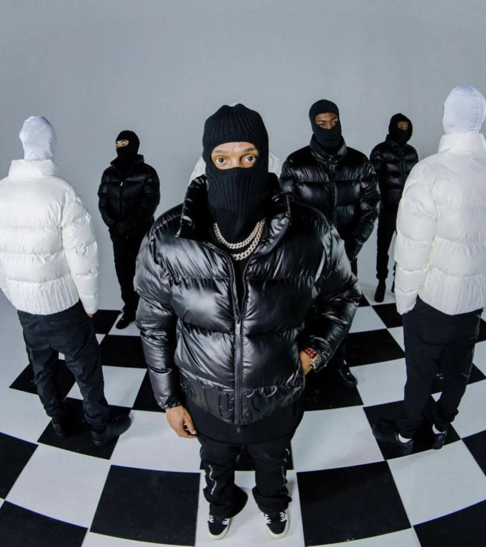 TS Irongate Embossed Puffer Jacket - Black/White