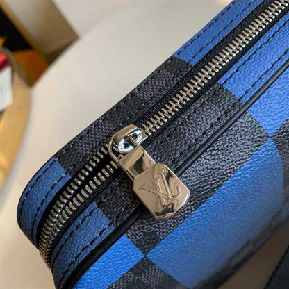 LV Alpha Damier Graphite Messenger Bag - Black/Blue