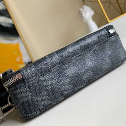 LV Alpha Wallet Damier Side Bag - Black