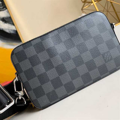 LV Alpha Wallet Damier Side Bag - Black
