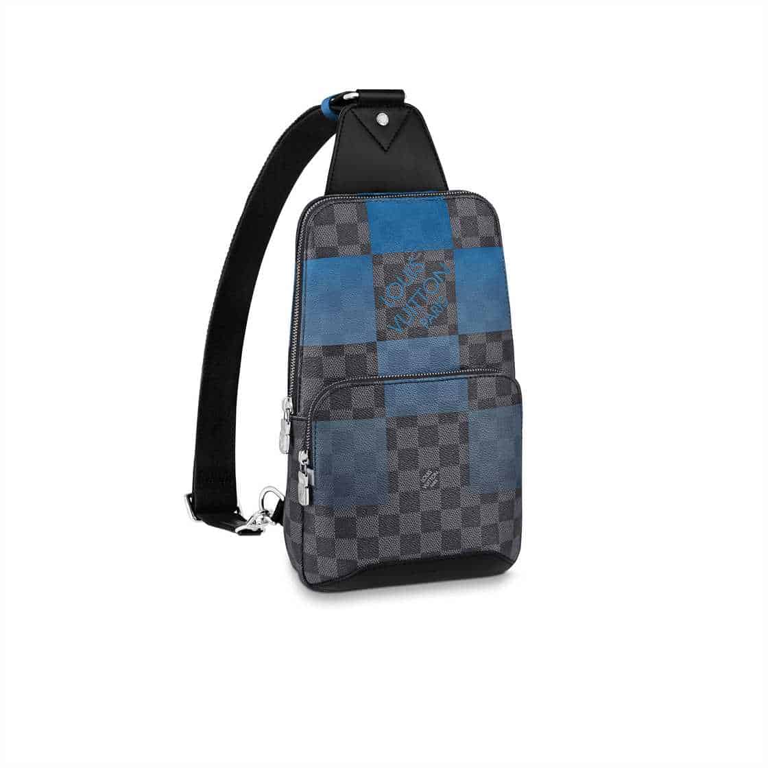 LV Damier Avenue Sling Bag - Black/Blue