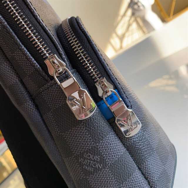 LV Damier Avenue Sling Bag - Black/Blue