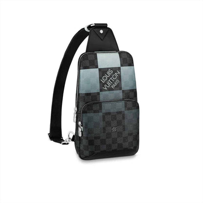 LV Damier Avenue Sling Bag - Black/White