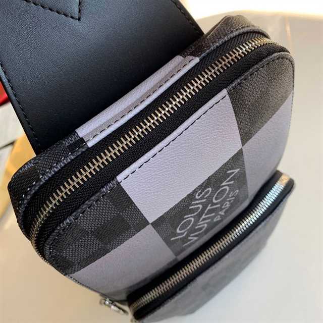 LV Damier Avenue Sling Bag - Black/White