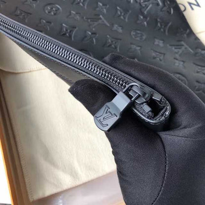 LV Discovery Monogram Leather Pochette - Black