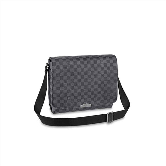 LV District MM Damier Messenger Bag - Black