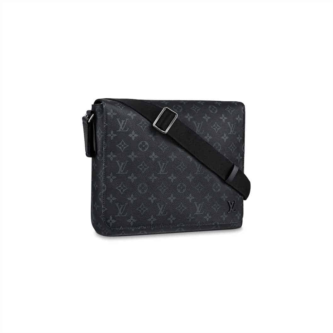 LV District MM Monogram Eclipse Messenger Bag - Black