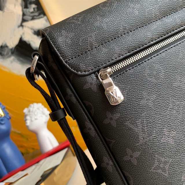 LV District MM Monogram Eclipse Messenger Bag - Black