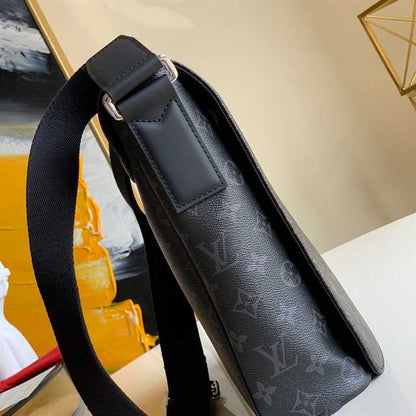 LV District MM Monogram Eclipse Messenger Bag - Black