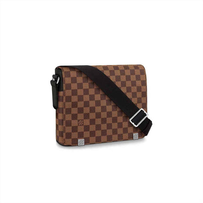 LV District PM Damier Messenger Bag - Brown