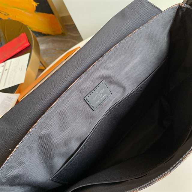 LV District PM Damier Messenger Bag - Brown