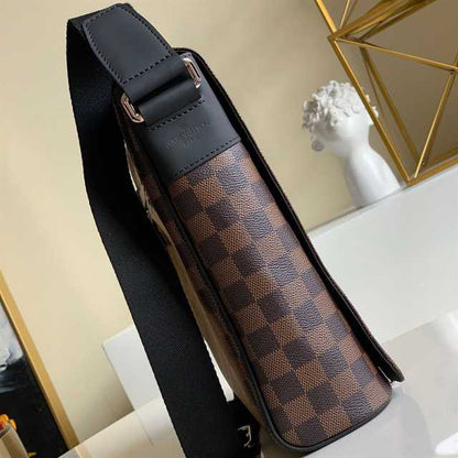 LV District PM Damier Messenger Bag - Brown