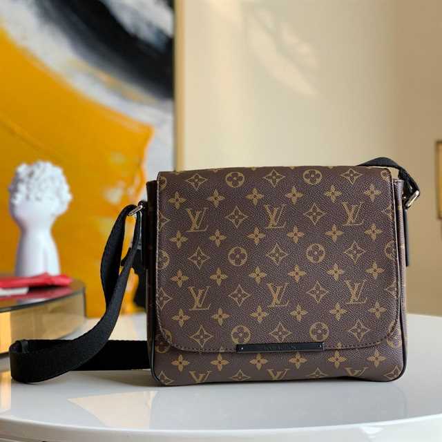 LV District PM Monogram Messenger Bag - Brown