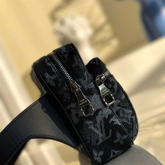 LV Outdoor Bumbag Monogram Canvas - Black/White