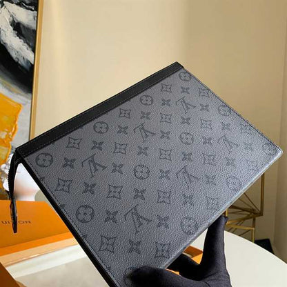 LV Voyage MM Canvas Pochette - Grey