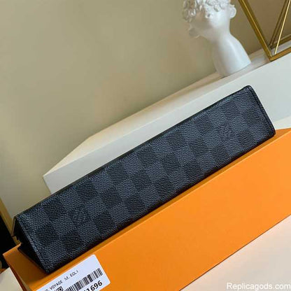 LV Voyage MM Monogram Pochette - Black