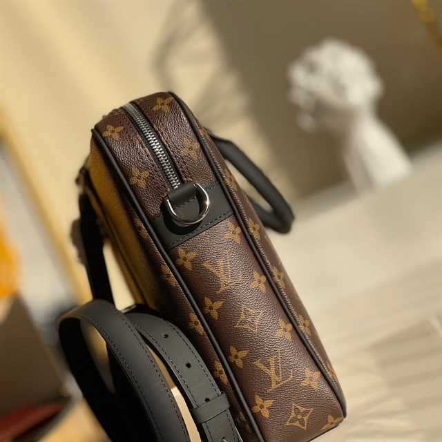 LV Porte-Document Voyage Monogram Macassar Bag - Brown