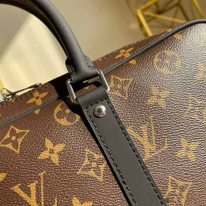 LV Porte-Document Voyage Monogram Macassar Bag - Brown