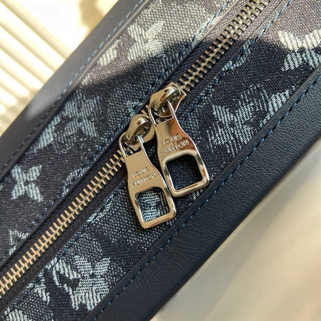 LV Soft Trunk Monogram Canvas Messenger Bag - Navy