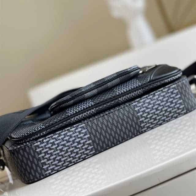 LV Trio Messenger Damier Side Bag - Black