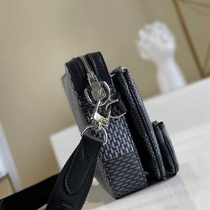 LV Trio Messenger Damier Side Bag - Black