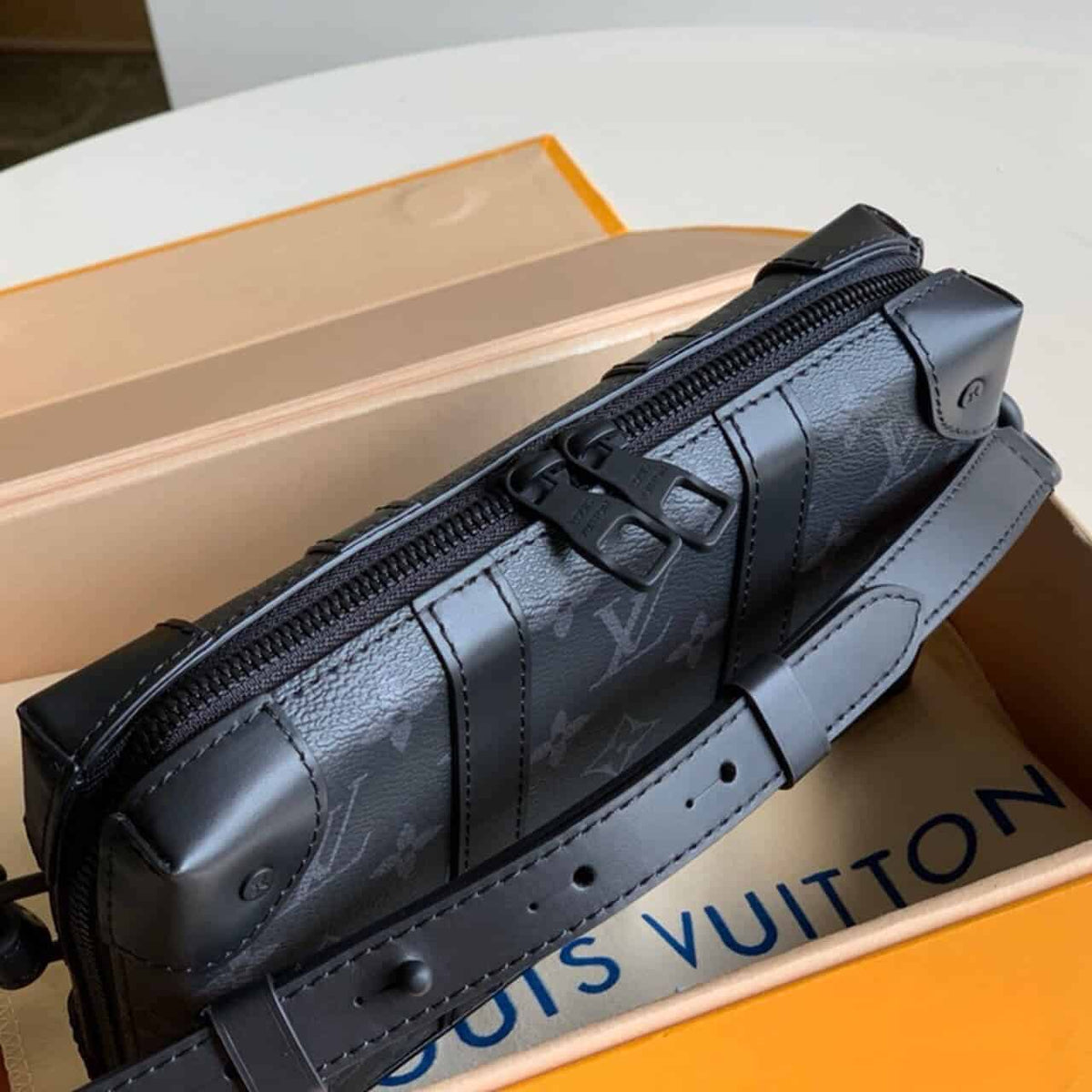 LV Wallet Monogram Eclipse Trunk Bag - Black