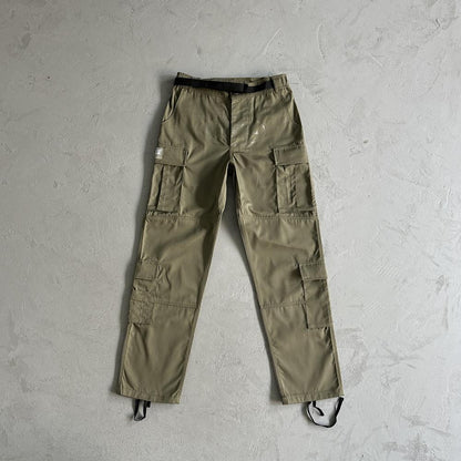 Crtez Logo Patch Cargo Pants - Military Green