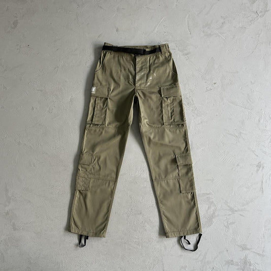 Crtez Logo Patch Cargo Pants - Military Green