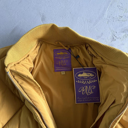 Crtez Olde English Bomber Jacket - Yellow