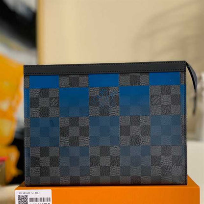 LV Voyage MM Damier Pochette - Grey/Blue