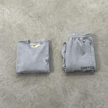 Crtez Hmp Stencil Crewneck Set - Grey