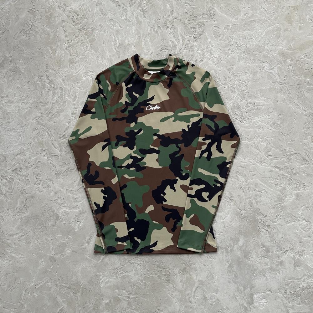 Crtez Litework Compression Top - Camo