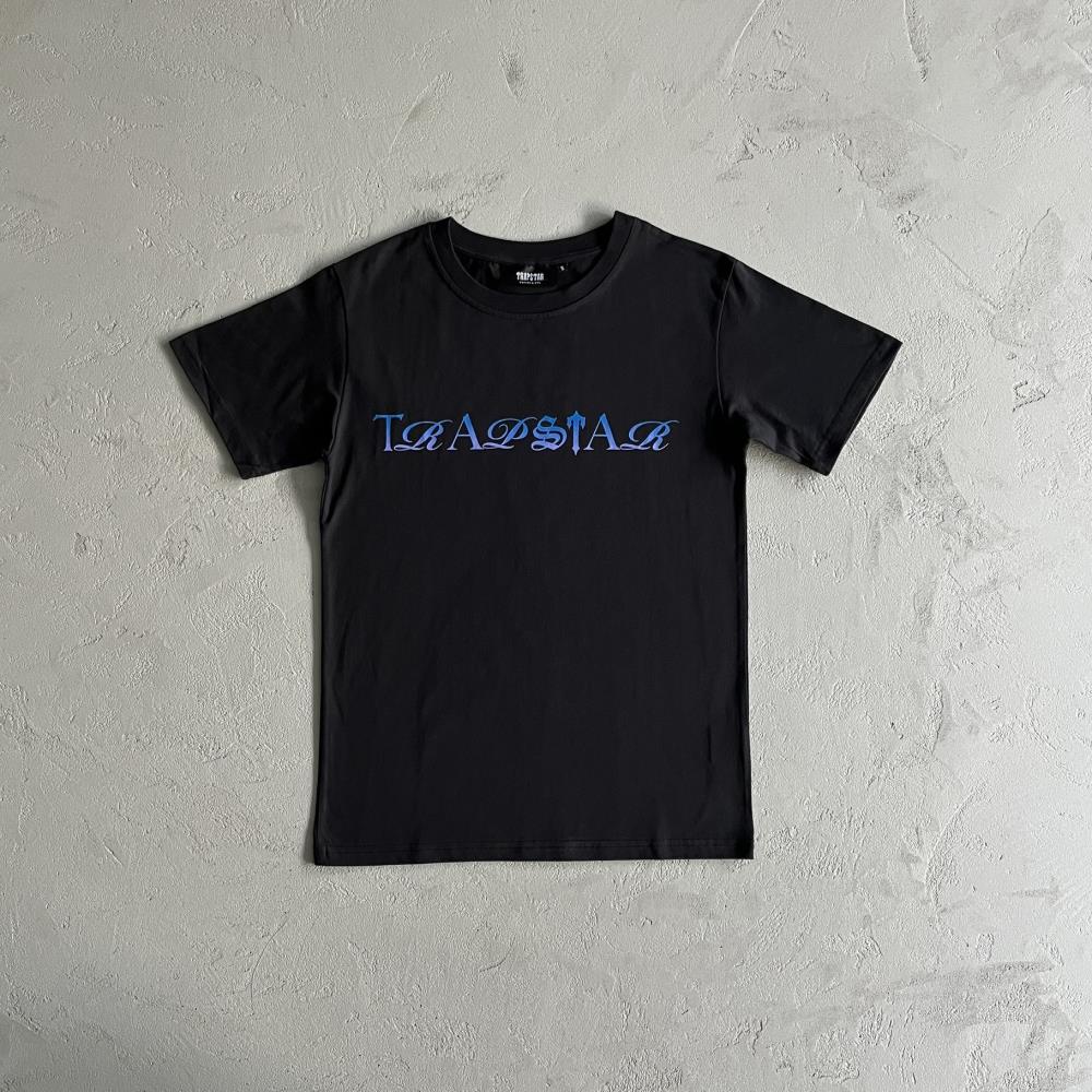TS Script Fade T-Shirt - Black/Blue