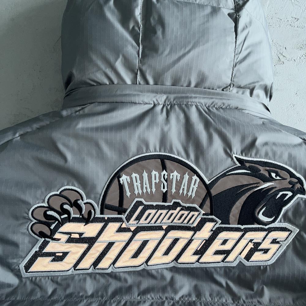 TS Shooters Detachable Hooded Puffer - Grey