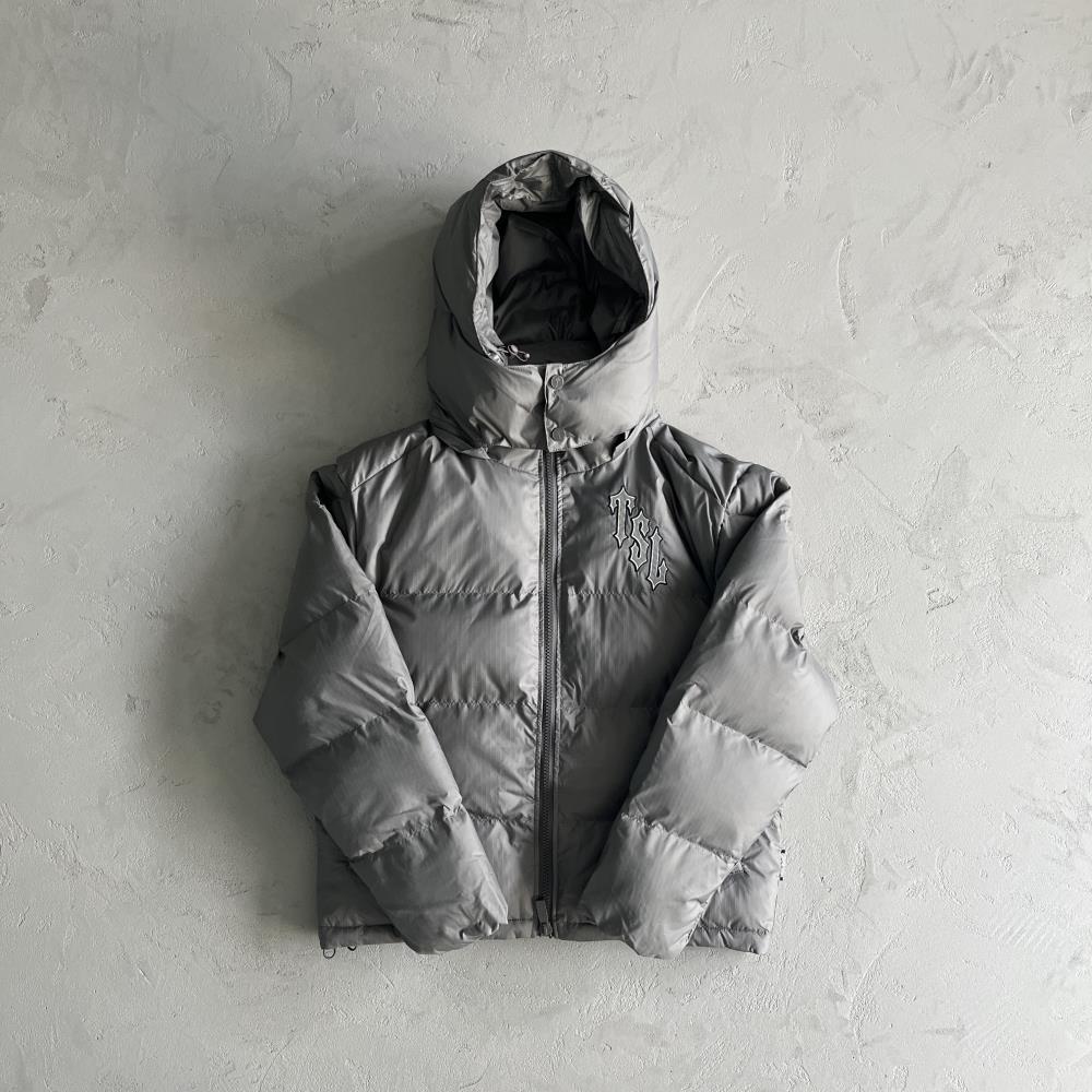 TS Shooters Detachable Hooded Puffer - Grey