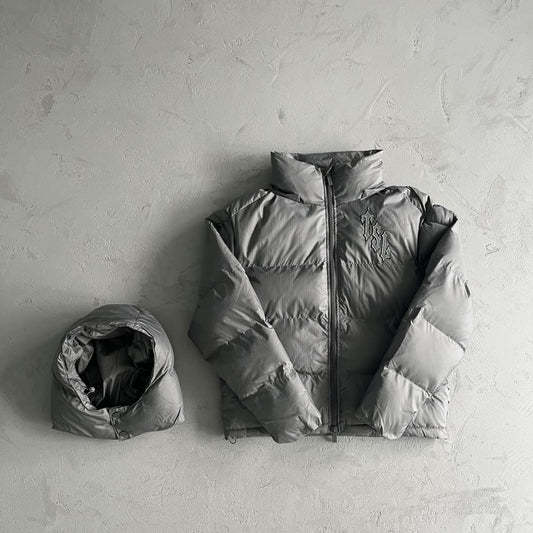 TS Shooters Detachable Hooded Puffer - Grey