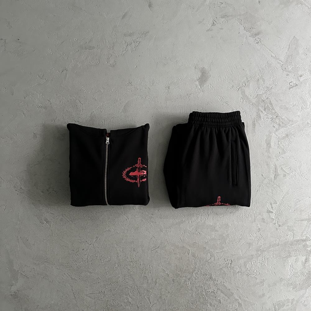 Crtez Slaughter Gang Tracksuit - Black