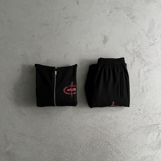 Crtez Slaughter Gang Tracksuit - Black