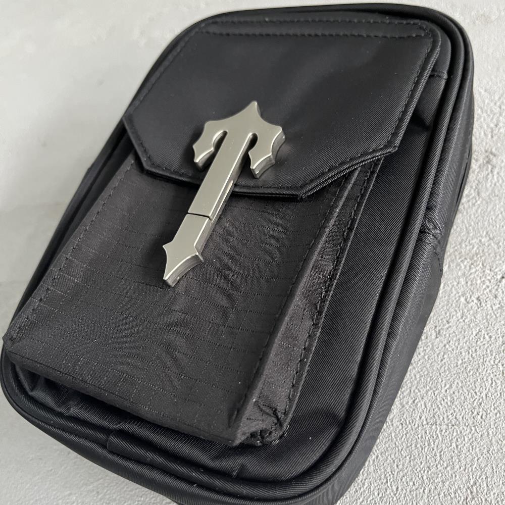 TS Small T Crossbody Bag - Black