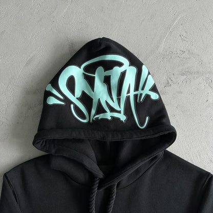 Syn Tracksuit - Black/Baby Blue