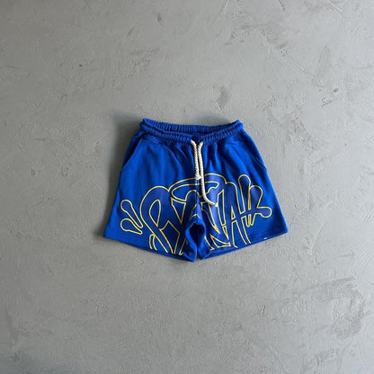 Syn T-Shirt & Short Set - Blue/Yellow