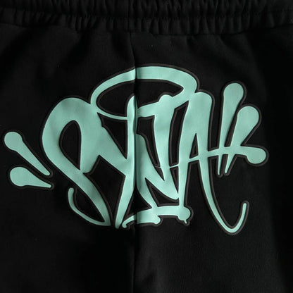 Syn Tracksuit - Black/Baby Blue