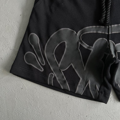 Syn T-Shirt & Shorts Set - Black