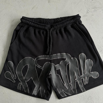 Syn T-Shirt & Shorts Set - Black