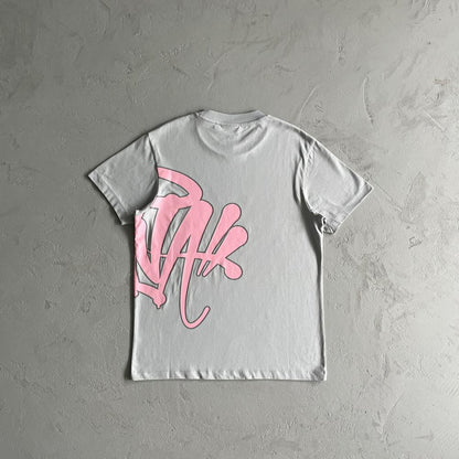 Syn T-Shirt & Shorts Set - Grey/Pink
