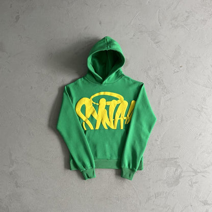 Syn Hoodie & Short Set - Green/Yellow