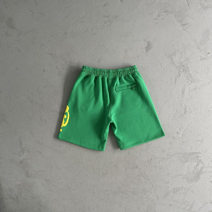 Syn Hoodie & Short Set - Green/Yellow